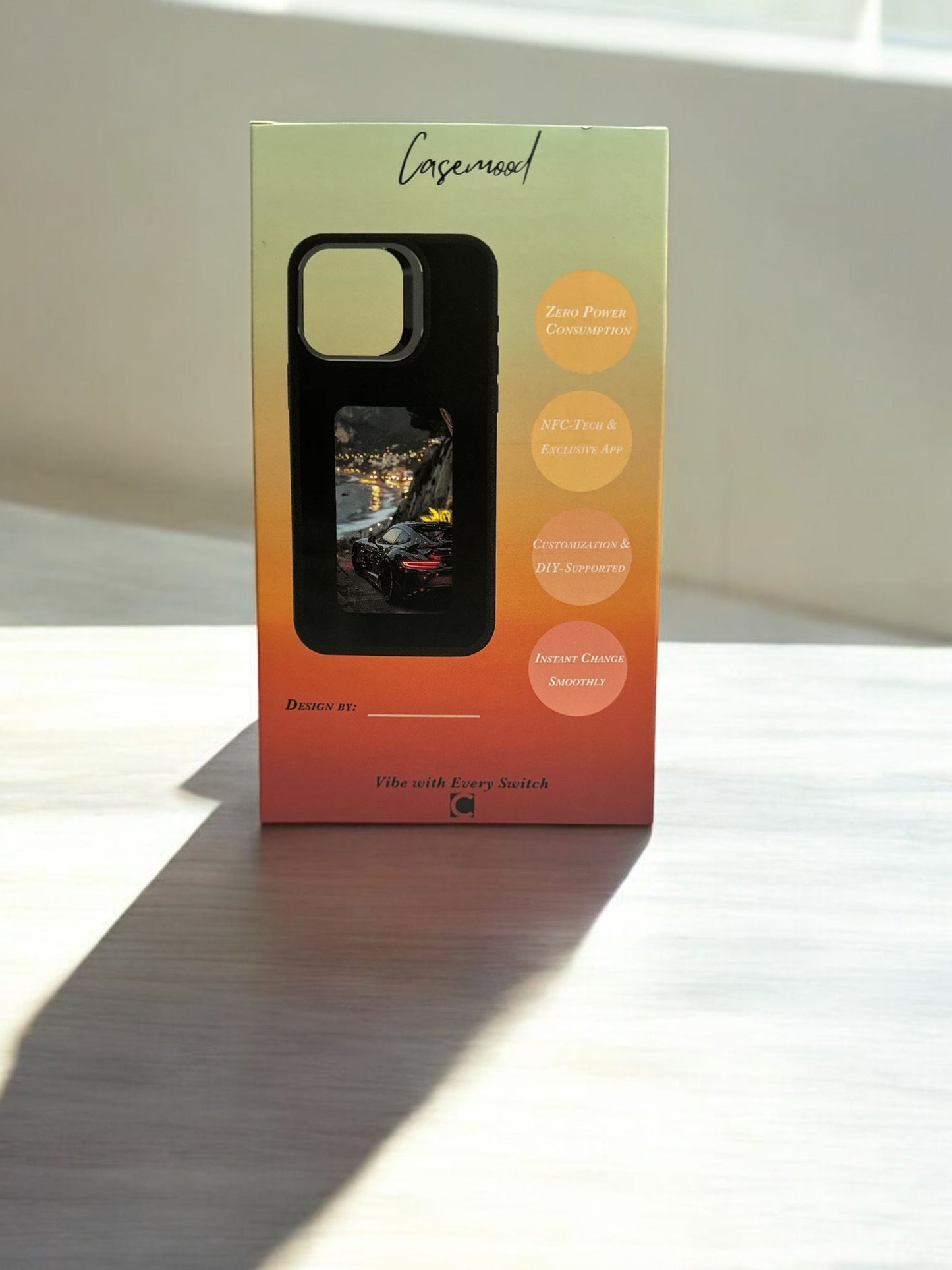 iPhone 15 DIY-Phone Case with Ink Screen and Foldable Stand