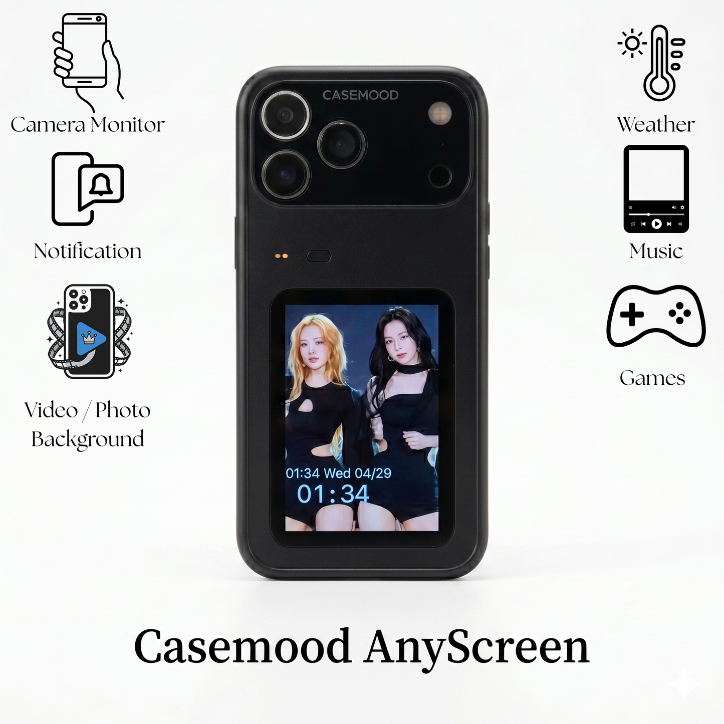 Casemood AnyScreen | Dual Touchable Screen iPhone Case